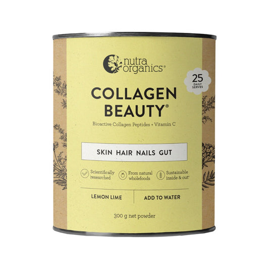 Nutra Organics Collagen Beauty Lemon Lime 300g