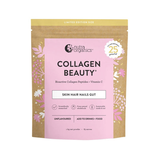 Nutra Organics Collagen Beauty Unflavoured 1kg