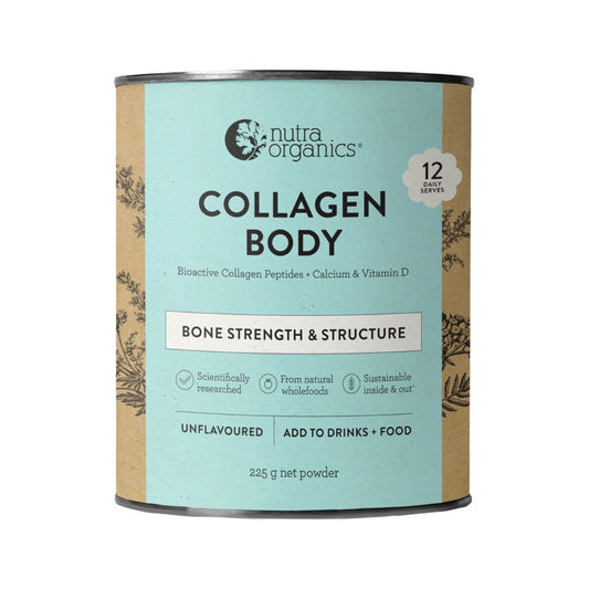 Nutra Organics Collagen Body + Calcium & Vitamin D Unflavoured 225g