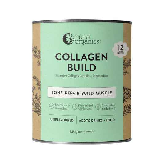 Nutra Organics Collagen Build + Magnesium Unflavoured 225g