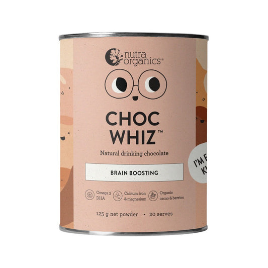 Nutra Organics Organic Choc Whiz Brain Boosting & Gut Loving 125g