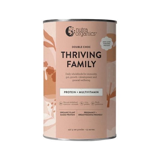 Nutra Organics Organic Thriving Family Protein Double Choc 450g