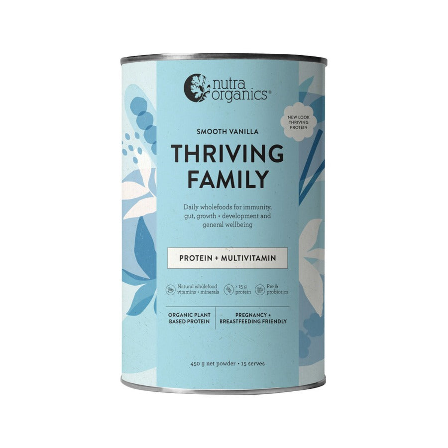 Nutra Organics Organic Thriving Family Protein Smooth Vanilla 450g