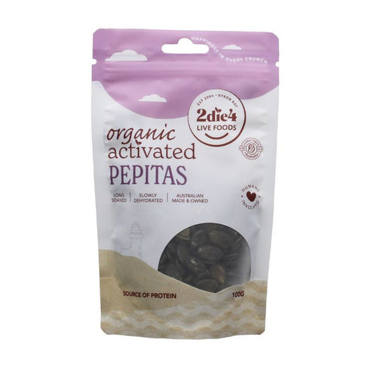2die4 Live Foods Activated Organic Pepitas 250g