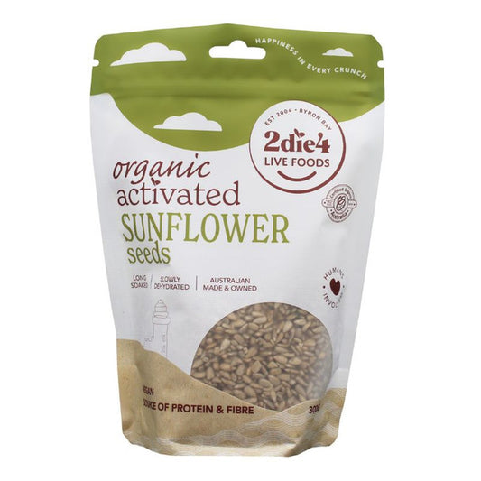 2die4 Live Foods Activated Organic Sunflower Seeds 300g