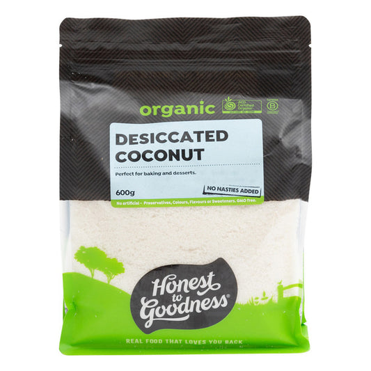 Honest to Goodness Organic Desiccated Coconut 600g