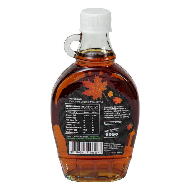 Honest to Goodness Organic Maple Syrup 250ml