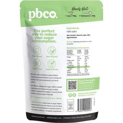 PBCo Natural Sweetener Xylitol 600g