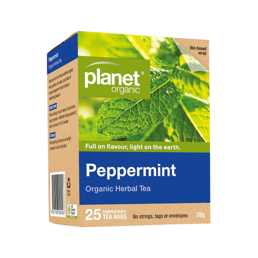 Planet Organic Organic Peppermint Herbal Tea x 25 Tea Bags
