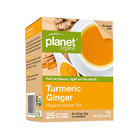 Planet Organic Organic Turmeric Ginger Tea x 25 Tea Bags