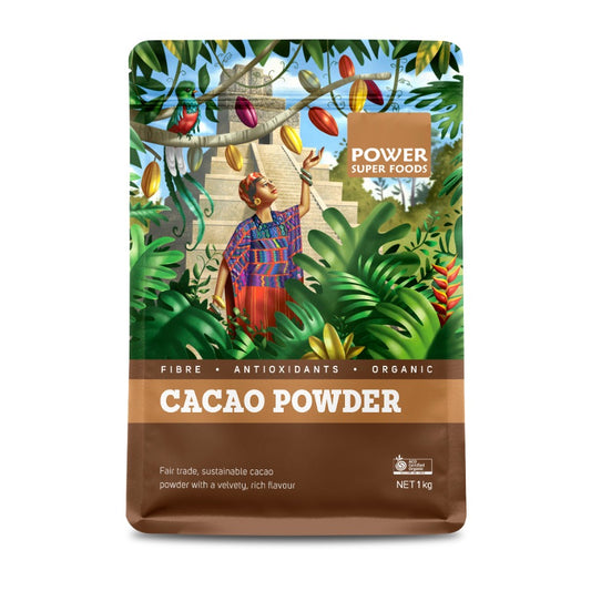 Power Super Foods Cacao Powder Origin Organic 1kg
