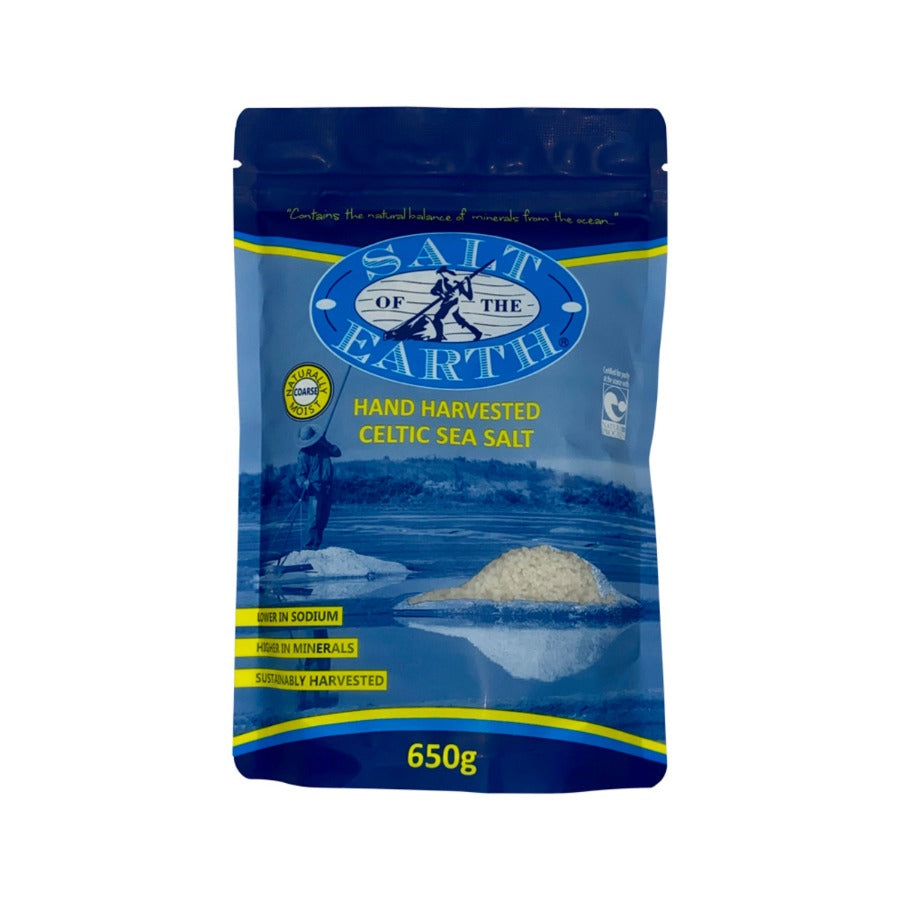 Salt Of The Earth Hand Harvested Celtic Sea Salt COARSE 650g