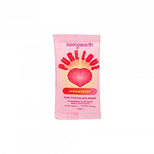 Loving Earth Strawberry White Chocolate 30g