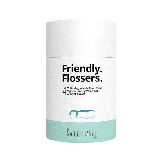 The Natural Family Co. Friendly. Flossers 45 Pack