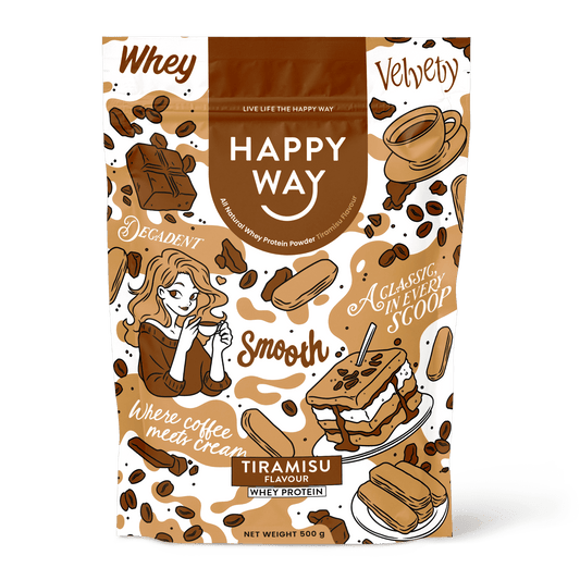 Happy Way Whey Protein Powder Tiramisu 500g