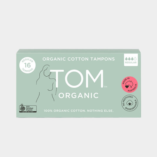 Tom Organic Tampons Regular 16 Pack