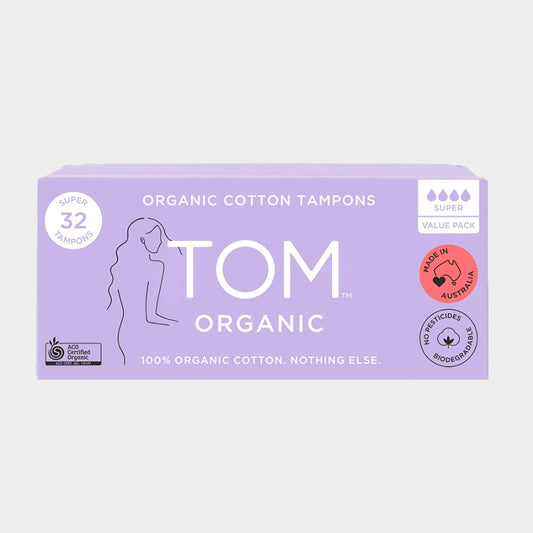Tom Organic Tampons Super 32 Pack