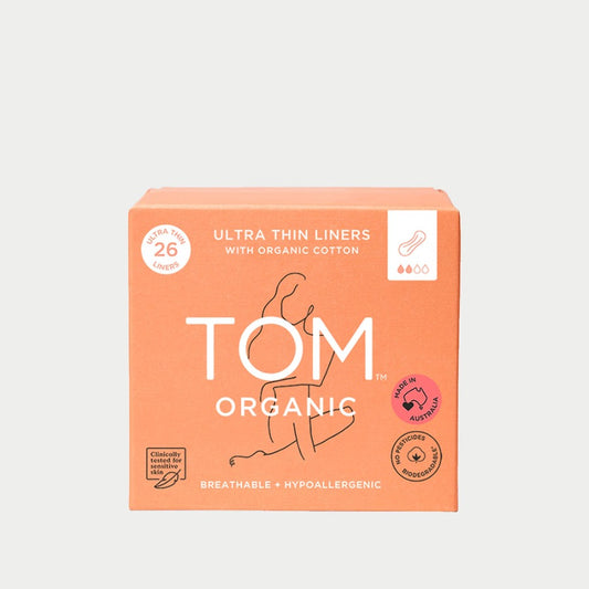 Tom Organic Ultra Thin Panty Liners 26 Pack